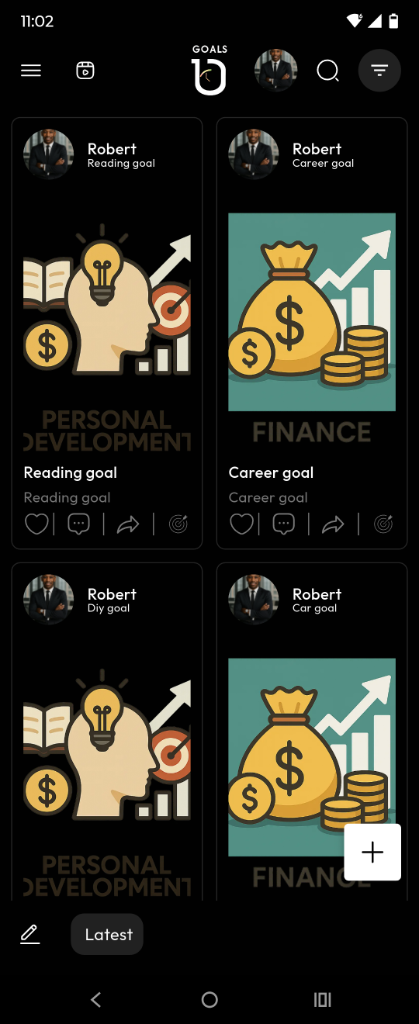 GOALS community feed